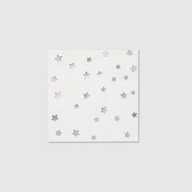 NAPKINS SMALL - SILVER STARS