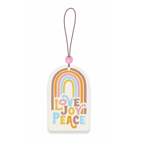 AIR FRESHENER - RETRO RAINBOW LOVE JOY PEACE