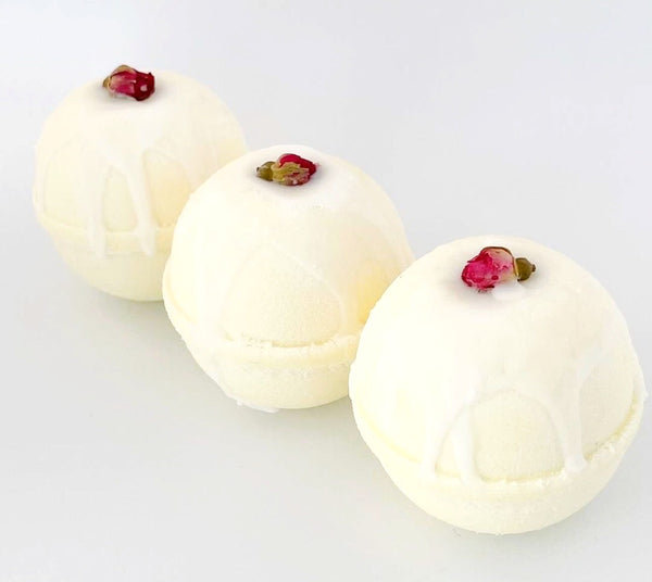 LUXE BATH BOMBS - COCOA BUTTER ROSE SPA PAMPER