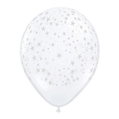 BALLOON BAR - STARS CLEAR 11", Balloons, QUALATEX - Bon + Co. Party Studio