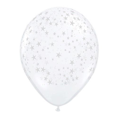 BALLOON BAR - STARS CLEAR 11", Balloons, QUALATEX - Bon + Co. Party Studio