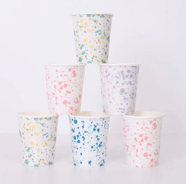 CUPS - PASTEL SPECKLED SPLATTER