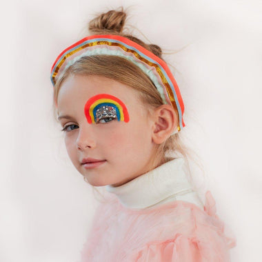 ACCESSORIES - RAINBOW RUFFLE HEADBAND, ACCESSORIES, MERI MERI - Bon + Co. Party Studio