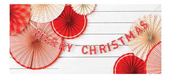 BANNER - VINTAGE MERRY CHRISTMAS