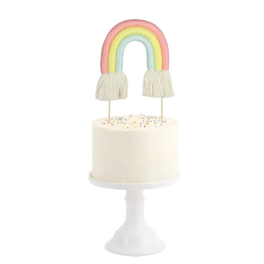 CAKE TOPPER - RAINBOW COTTON