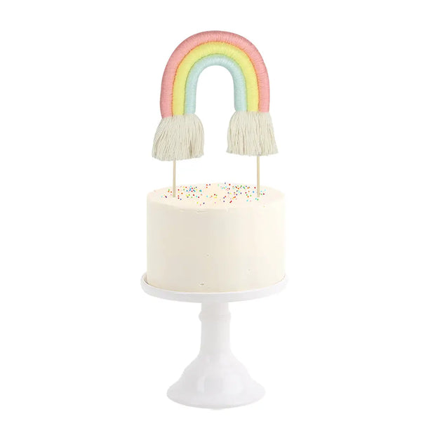 CAKE TOPPER - RAINBOW COTTON