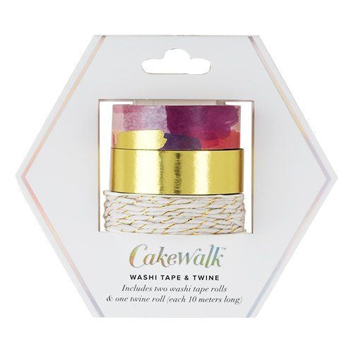 GIFT WRAPPING - WASHI FINISHING TAPE & TWINE (Set of 3)