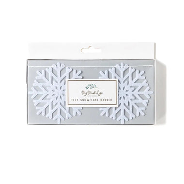 FELT BANNER - SNOWFLAKE