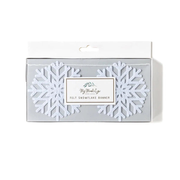 FELT BANNER - SNOWFLAKE