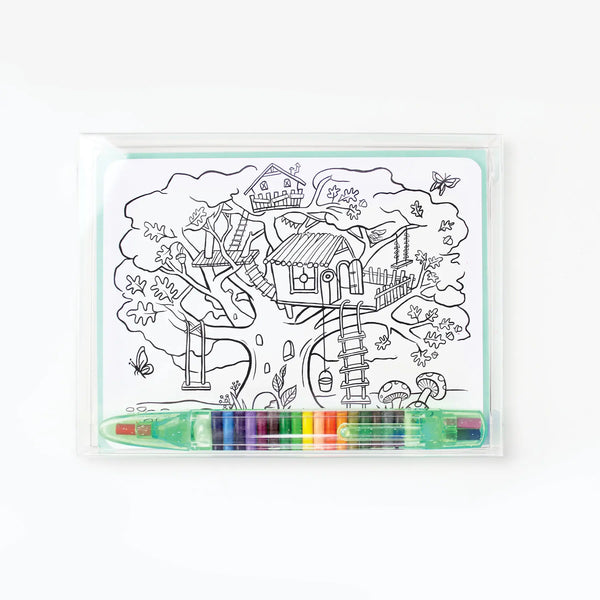 COLOURING SET - KIDS POSTCARDS (Box of 12)