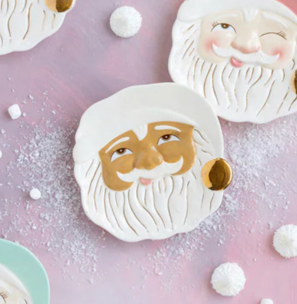 GLITTERVILLE CHRISTMAS - PAPA NOEL COOKIE PLATE is