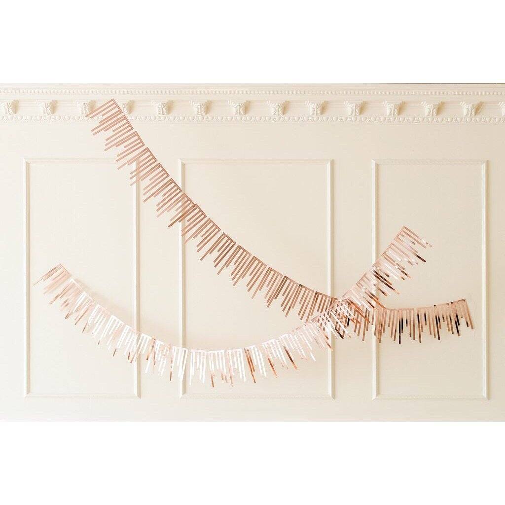 BUNTING - ROSE GOLD CASCADE 2 PACK, Buntings, HARLOW & GREY - Bon + Co. Party Studio