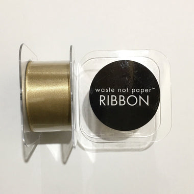 GIFT GIVING - RIBBON 1 1/2" VINTAGE GOLD, RIBBON, WASTE NOT PAPER - Bon + Co. Party Studio