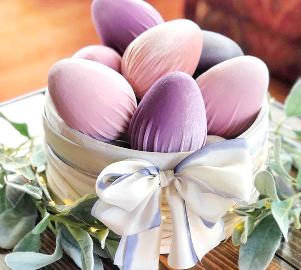 DECORATIVE EGGS - VELVET