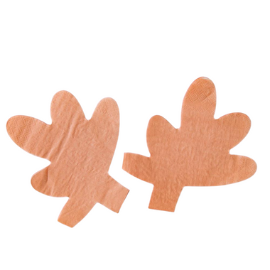 NAPKINS SMALL - ORANGE CORAL LEAF