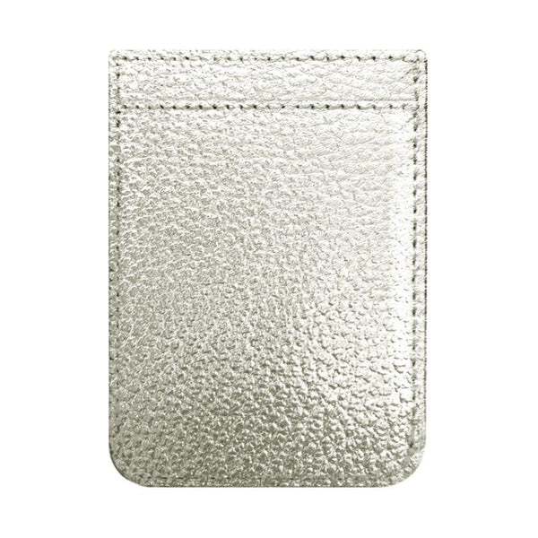 TECH - PHONE POCKET SILVER LEATHER, TECH, iDecoz - Bon + Co. Party Studio
