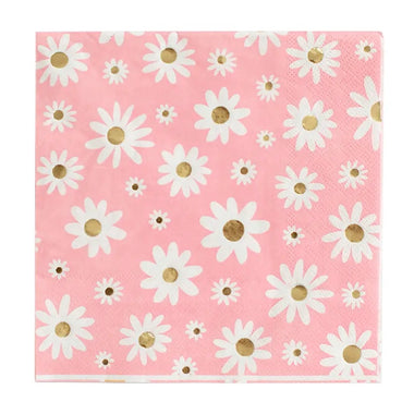 NAPKINS LARGE - FLORAL GROOVY DAISY