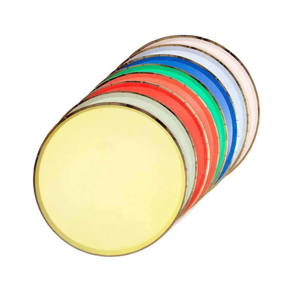 PLATES LARGE SIDE - MIXED BRIGHT PARTY PALETTE