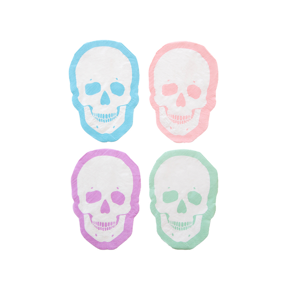 NAPKINS SMALL - HALLOWEEN PASTEL SKELETON