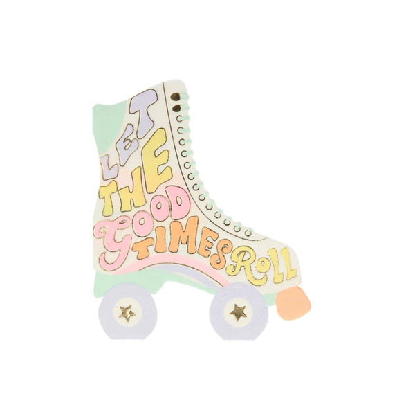 NAPKINS SMALL - MIXED GROOVY RETRO ROLLERSKATE