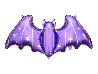 BALLOONS - HALLOWEEN BAT PURPLE SUPERHERO