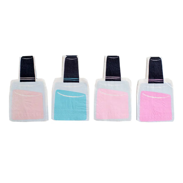 NAPKINS LARGE - MIXED PASTEL SWEET DREAMS NAIL POLISH SPA PARTY
