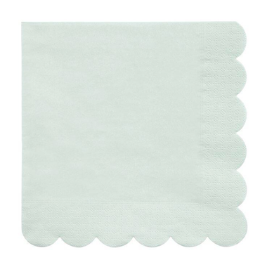 NAPKINS LARGE - GREEN MINT SOFT SIMPLY ECO MERI MERI