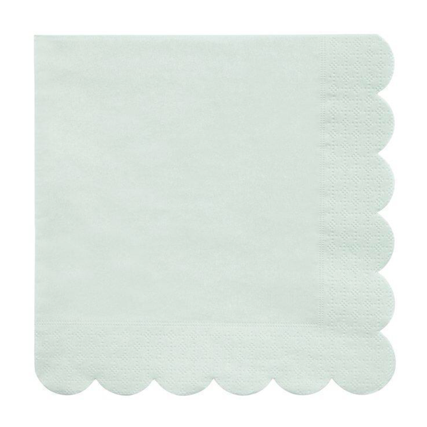 NAPKINS LARGE - GREEN MINT SOFT SIMPLY ECO MERI MERI