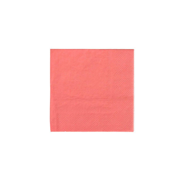 NAPKINS SMALL - ORANGE CORAL OH HAPPY DAY