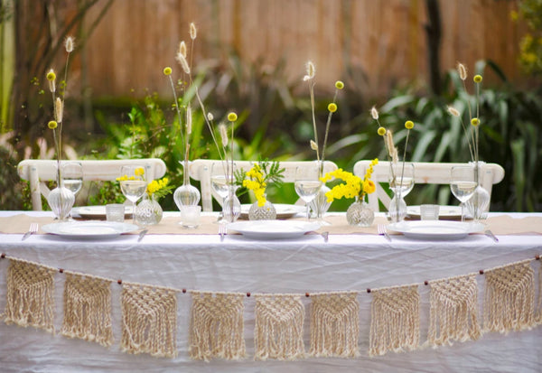 MACRAME GARLAND - BOHO CREAM