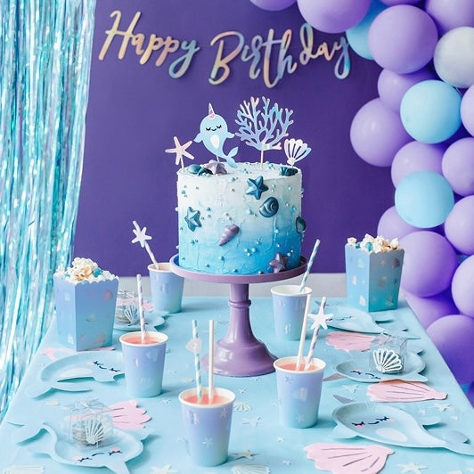 STRAWS - STRIPEY LAVENDER (10 pack)