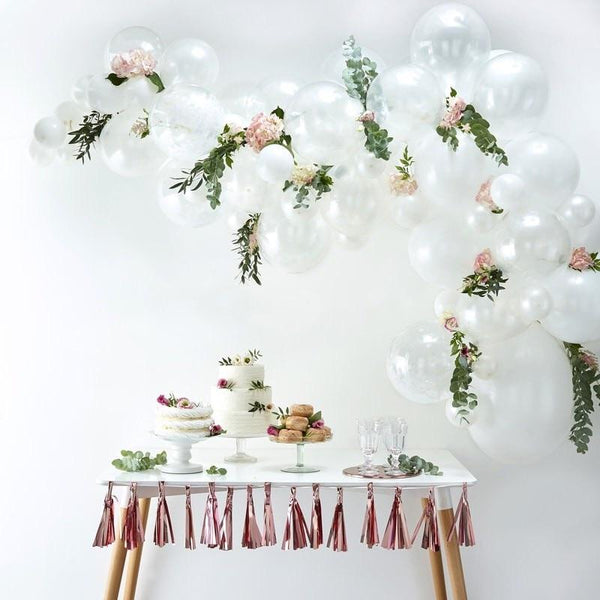 BALLOON ARCH - WHITE GINGER RAY, Balloons, GINGER RAY - Bon + Co. Party Studio