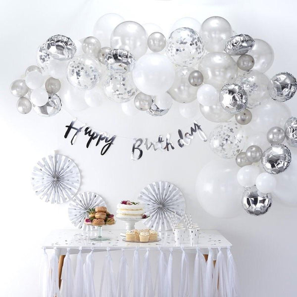 BALLOON ARCH - SILVER GINGER RAY, Balloons, GINGER RAY - Bon + Co. Party Studio